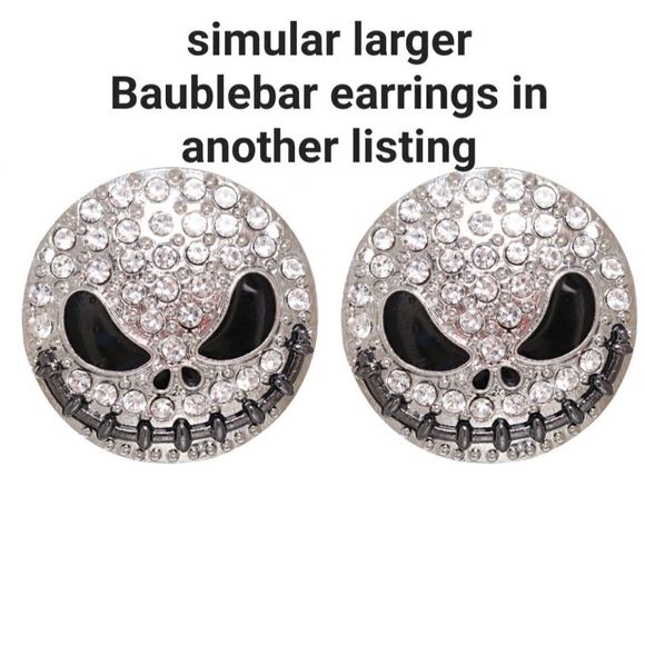 New sm JACK SKELLINGTON * NIGHTMARE BEFORE CHRISTMAS earrings - Picture 8 of 8